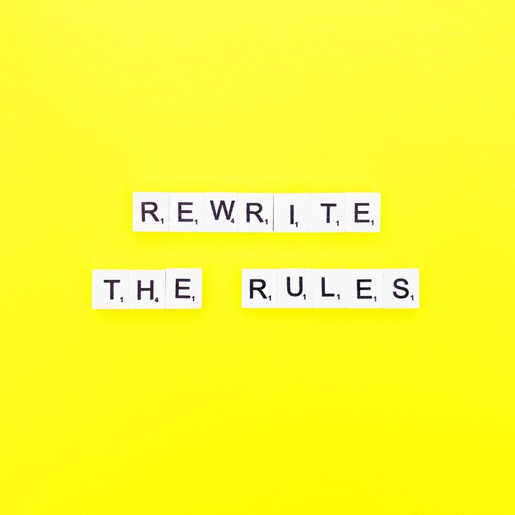 Rewrite the rules.
