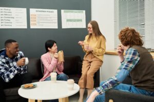 Studying Languages in Cozy Classroom Setting